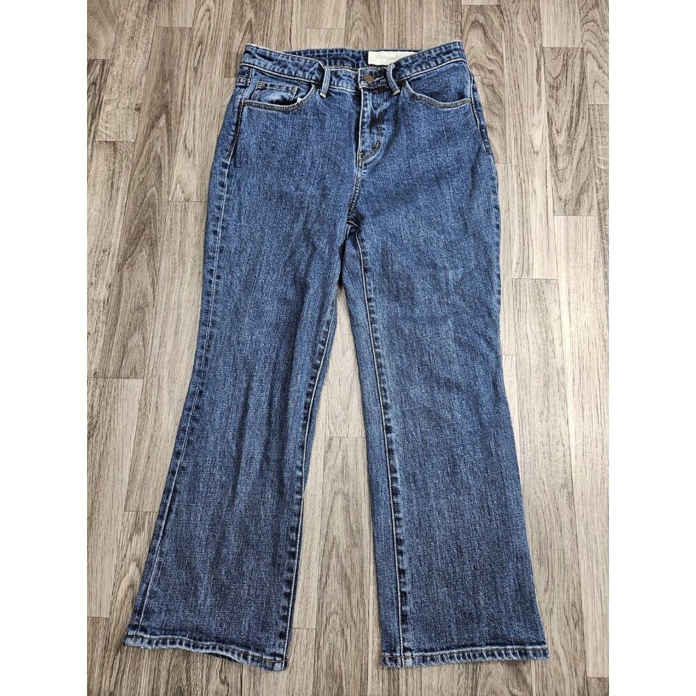 Treasure‎ & Bond Jeans Womens 27 High Rise Crop Praise Flare Stretch Denim Pants